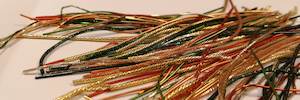 Coloured Metal Threads - Textures