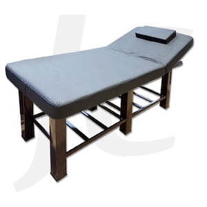 Massage Beauty Bed Table With Lift Head Black With Brown Legs 190x80x66cm A-016  J34BBH