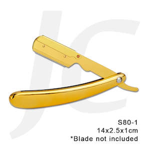 Barber Razor Carrier Gold S80-1 14x2.5x1cm J25BAO