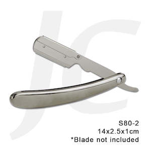 Barber Razor Carrier Silver S80-2 14x2.5x1cm J25LVS