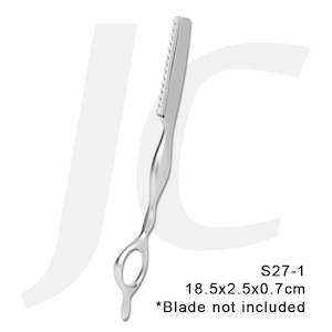 J25 Scissors Razor Blade: Styling Razor Carrier Silver S27-1 18.5x2.5x0.7cm J25SCK