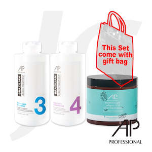 AP Professional Keratin Shampoo Conditioner Argan Mask 250x2+300ml J16AAK