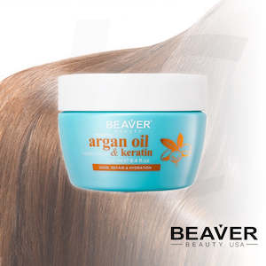 Keratin: BEAVER Argan Oil & Keratin Hair Mask 250ml J14KHM