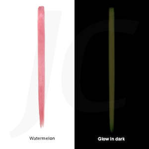 Clip In Synthetic Hair Extension Watermelon Glow In Dark 45cm 1pc J17GWD