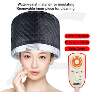 Gloves Mask Cap Disposable: Termax Electric Heating Cap Black Temperature Adjustable Safety Control J21THB