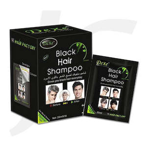 Sprayer Mirror Neck Strip Brush: Dexe Hair Color Black Hair Shampoo Sachet 25mlx10 10pcs J14BHN