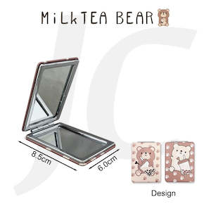 Milktea Bear Makeup Mirror 6x8.5cm GX-025 J24MRA