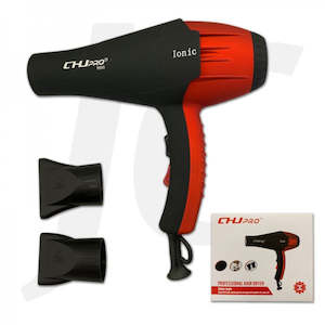 CHJ Pro 8900 Ionic Blow Dryer 2300W Black Red J31C8R