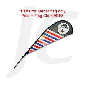 [Parts Only] Pole With Flag Cloth #BF8 For Barber Flag J36PB8