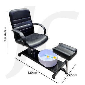 Foot Spa Barrel: Pedicure Spa Chair With Massage Basin ZYY-01A Black J56WMS