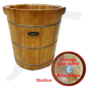 Foot Spa Barrel: Foot Spa With Drainage Push Button At The Bottom 38x40cm F816H=40 J56FBA