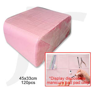 Disposable Manicure Table Paper Pad 45x33cm 120pcs Pink J64MPK