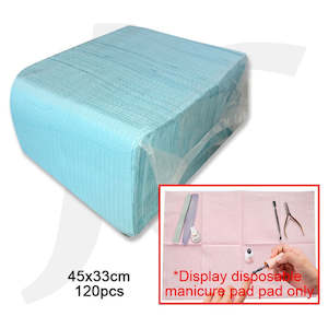 Disposable Manicure Table Paper Pad 45x33cm 120pcs Blue J64BPS