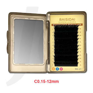 Baisidai Queen Lashes Eyelash Extension MS-21 C0.15-12mm J71MSE