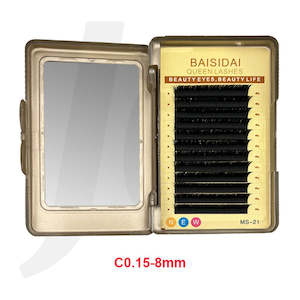 Baisidai Queen Lashes Eyelash Extension MS-21 C0.15-8mm J71EEM