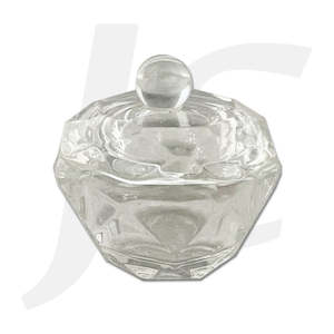 Glass Dampen Dish With Lid Apple Shape J83APS