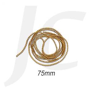 Nail Rhinestones Fish Egg Chain Gold 443115 015C 2pcs J86FCG