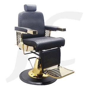 Trolley Chair Station Basin Table: Barber Chair Golden Luxury Style  MT-9119 J24BGC