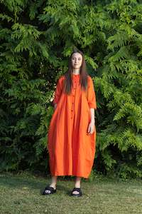 French Me Dress Tangerine