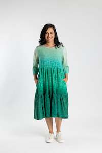 Cleo Dress Green Fade