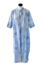 French Me Dress Haze Blue Embroidered