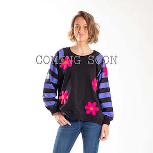 Team Sweater Purple Stripe