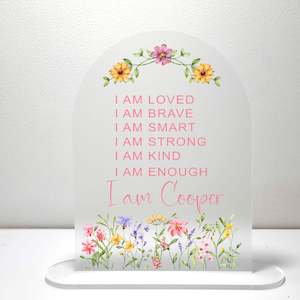 Affirmation Plaque - Wild Flower