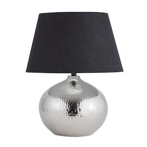 Greengrocery: Table Lamp with Shade - Black Linen