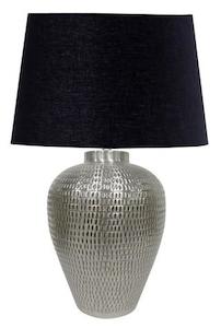 Greengrocery: Antique Silver Colour Table Lamp