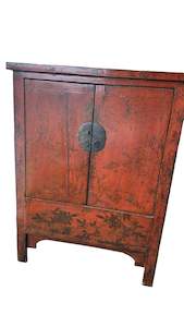 Red Chinese Vintage Cabinet