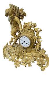 Antique French Cherub Grape Picker Clock