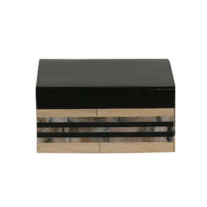 Black Natural Inlay Wooden Box Medium