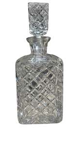 Greengrocery: Vintage cut Crystal Decanter