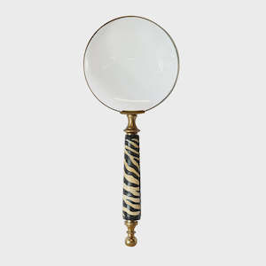 Greengrocery: Tiger Pattern Horn Handle Magnifying Glass