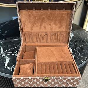 Unisex Brown Designer Jewellery Box