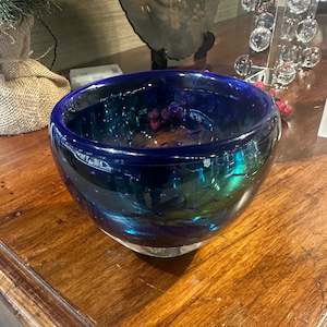 Nigel Schroder Signed Art Glass Bowl