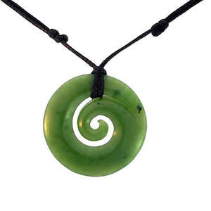 Greengrocery: Closed Koru Pounamu Pendant Necklace