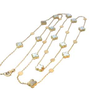 Alhambra Necklace with Mother of Pearl in 18ct Yellow Gold