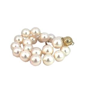 Pink Akoya Cultured Pearl Bracelet