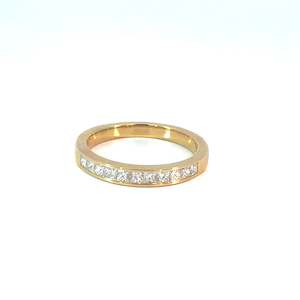 Greengrocery: Princess Cut Channel Set Diamond Band