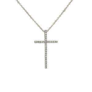 Greengrocery: Fine Diamond Cross Pendant