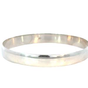 Greengrocery: Sterling Silver Bangle -  Semi Curved Golf Plain