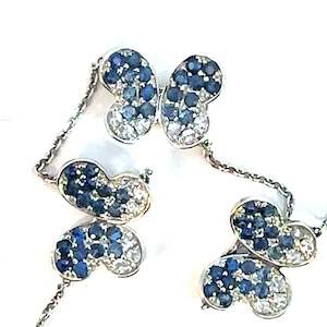 Sapphire Butterfly Bracelet