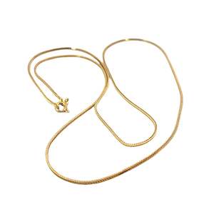 Greengrocery: Box Snake Chain in 18ct Yellow Gold - 60cm