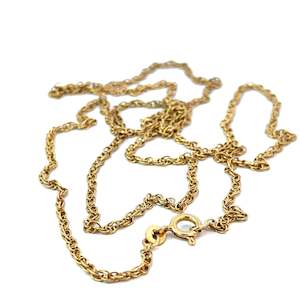 Twisted Rope Necklace Chain in 18ct Yellow Gold