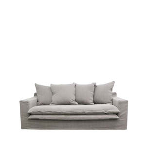 Cement Slipcover Sofa 2 Seater