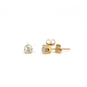 Greengrocery: Diamond Stud Earrings in 9ct Yellow Gold - 0.50 carats