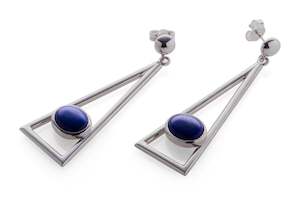 Coloured Stone Earrings: 2012 Legacy Earrings E4, White Gold & Platinum