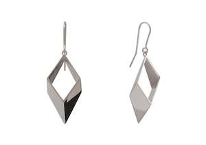 Gold Earrings: Kite Earrings, White Gold & Platinum