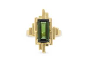 Coloured Stone Rings: J3001 Gemstone Ring, Yellow Gold